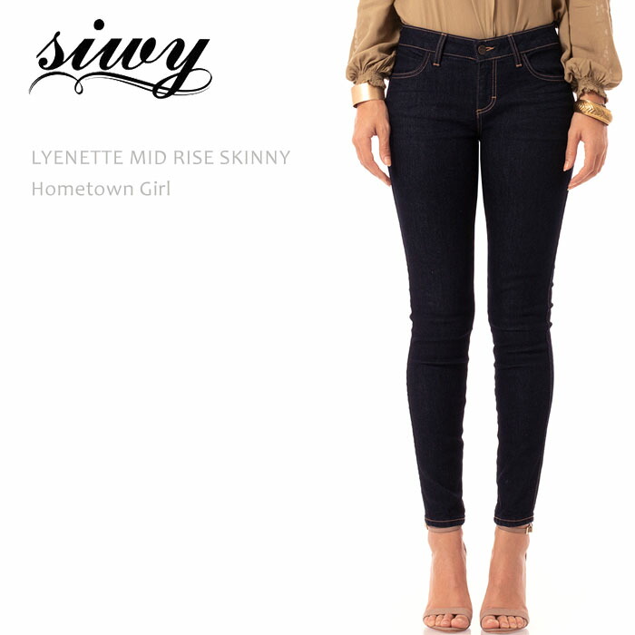 【SALE】Siwy（シィーウィー）LYNETTE MID RISE SKINNY Home Town Girlスキニー ミッドライズ クロップドデニム ワンウォッシュデニム 好いたらしいめジーンズ レディース デニム
