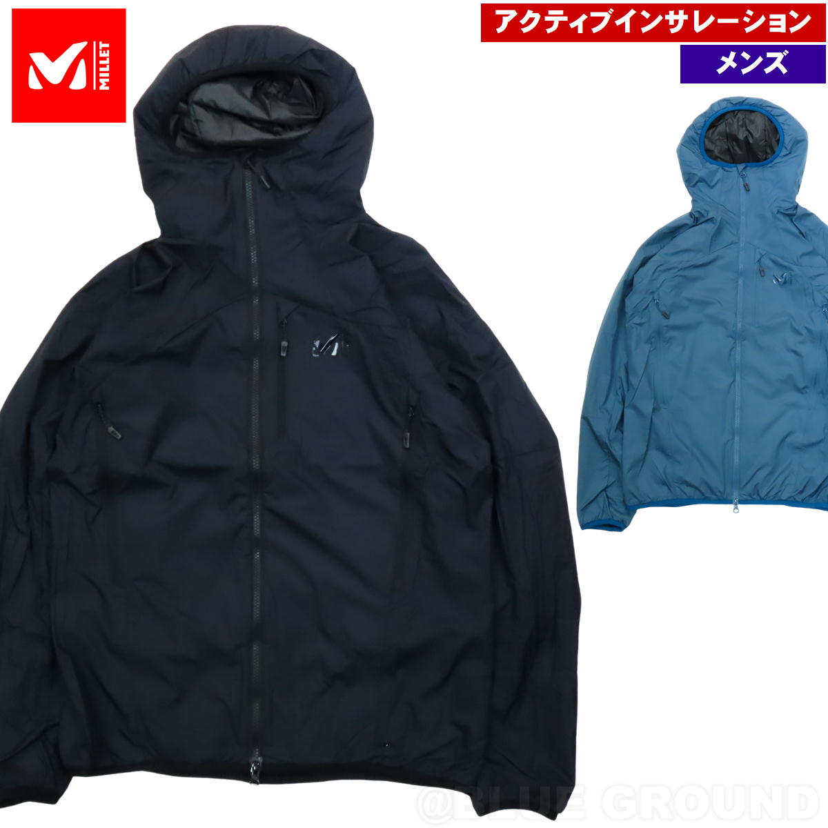 MILLET - MILLETミレー リバーシブルジャケット トイリバーシブルフーディー メンズM miv01929-blk.jpg?fitin=720:720