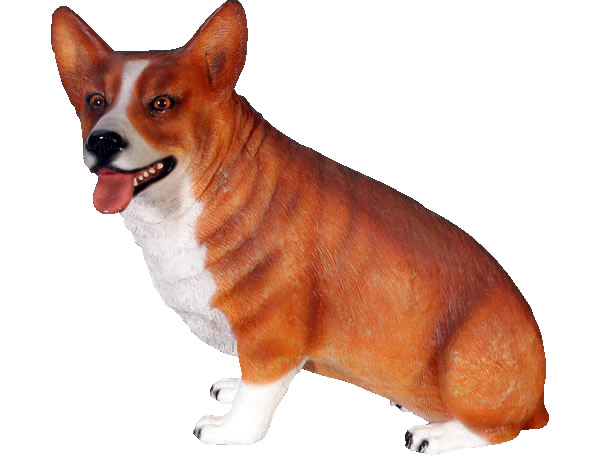 楽天市場 代引不可 アニマルビッグフィギュアシリーズ おすわり コーギー犬 動物 犬 いぬ こーぎー Corgi Dog Sitting Not In Uk送料別途見積 ブルーヘブン