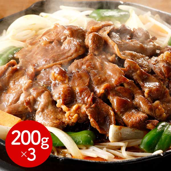 北海道名物 味付けラムジンギスカン(200g×3個) / 羊肉 ラム肉 小分け 冷凍