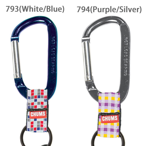 楽天市場 チャムス Chums Aluminum Carabiner Keychain カラビナ キーチェーン キーホルダー キーリング 鍵 持ち運び便利 アウトドア 6color ネコポス発送可 ボブズ洋品店