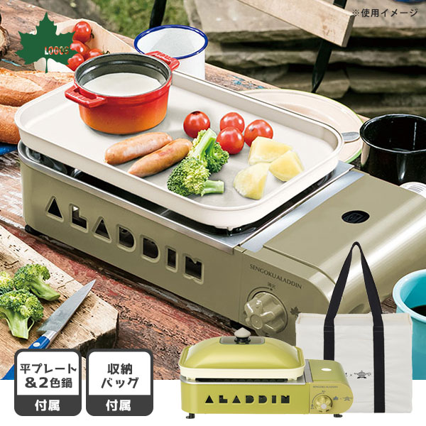 楽天市場】コンロ LOGOS × SENGOKU ALADDIN ポータブル ガス カセット