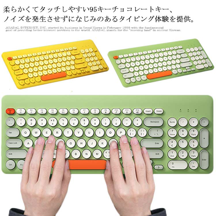 楽天市場 レトロスタイルn5有線usbメカニカルキーボードマウスセットラウンドキーフルサイズ静音 サンテック ストア