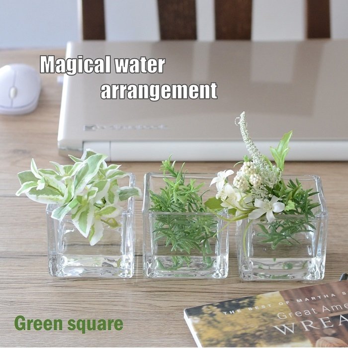 楽天市場】【2個セット】マジカルウォーターフェイクグリーン ガラス