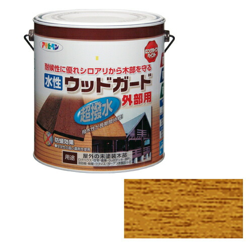 【対応・送料無料】 アサヒペン 水性ウッドガード外部用 ３Ｌ パイン　１５