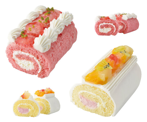 【冷凍商品】国産　ペット用　ミニロールケーキ　[フルーツ味・イチゴ味]　【犬/ケーキ/猫/記念日/誕生日】