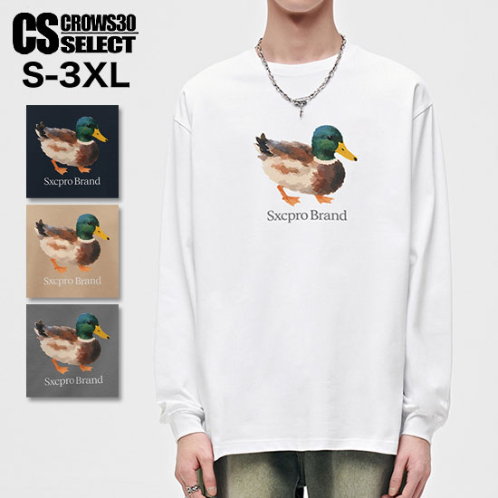 オラオラ系 ロングTシャツ メンズ Tシャツ メンズ 長袖 トップス オラオラ系 ファッション トップス ロンT オラオラ系 Tシャツ メンズ 大人 スタイル カルガモ アヒル オシャレ 個性的 オラオラ系ファッション トップス 衣装 ヒップホップ ダンサー B系 新作