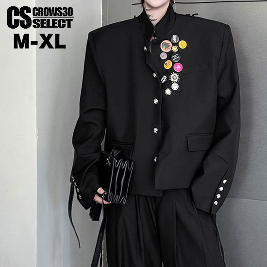 オラオラ系 ジャケット メンズ ショート丈 学ラン 学生服 ホスト系 スーツ メンズ 大人 テーラードジャケット メンズ アウター メンズ オラオラ系 ファッション 短ラン コスプレ オシャレ 大人 ヤンキー チンピラ 20代 30代 40代 50代 個性的 B系 ヒップホップ ダンサー