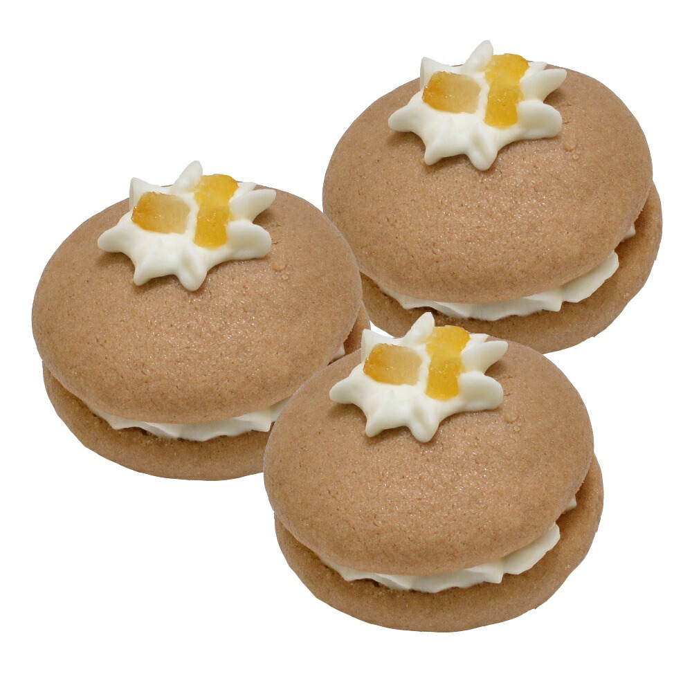 【楽天市場】ウーピーパイ バナナ味 3個セット マカロン 誕生日ケーキ ワンちゃん用 犬用 ペットケーキ (ペットライブラリー or