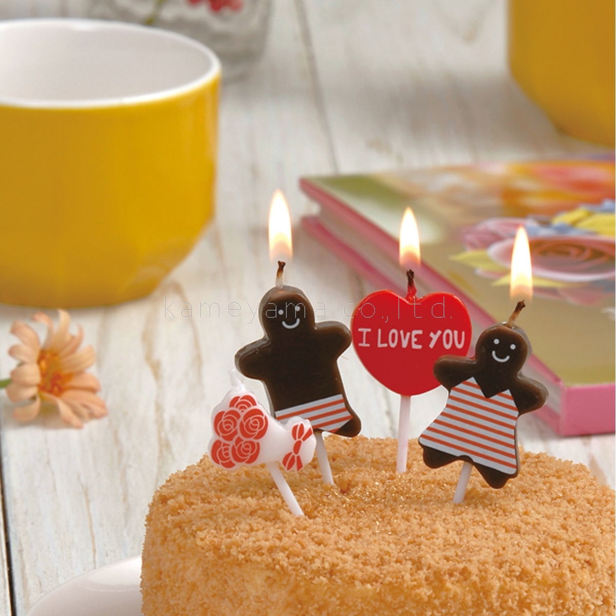 楽天市場 誕生日 バースデーケーキ カメヤマキャンドル アイラブユーキャンドル ギフトミニ かわいいキャンドル I Love You 誕生日ケーキのお店ケベック