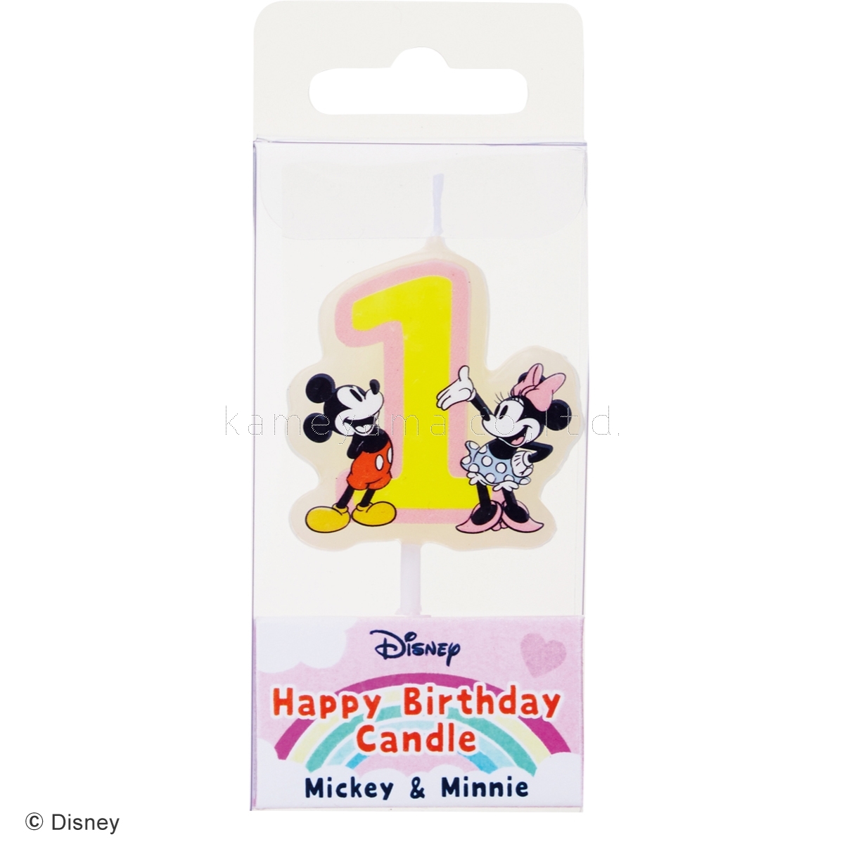 楽天市場 ディズニー ハッピーバースデー キャンドル ミッキー ミニー１ １個 カメヤマキャンドル 誕生日ケーキのお店ケベック