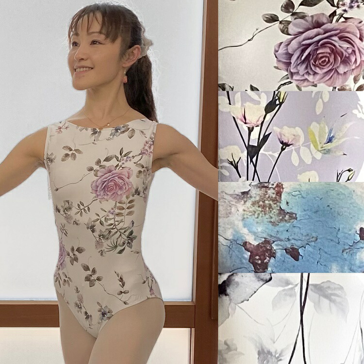 楽天市場】バレエ レオタード 大人オリジナル 日本製 花柄