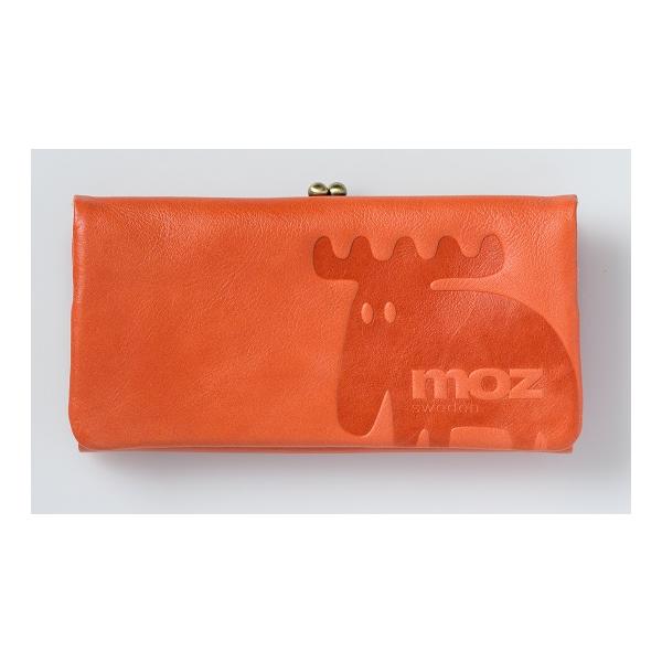 MOZ　モズ がま口　長財布 86002　レディース 本革 大容量 ヘラジカ レディース　レッド｜心を紡ぐお店　　ギフトクリエイト