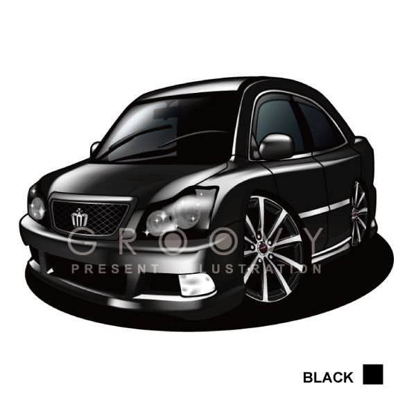 楽天市場 車好き プレゼント トヨタ クラウン アスリートgrs18 車 イラスト 版高級フレーム グルービー Toyota Crown Athlete 納車 祝い パーツ カスタム ギフト グッズ おしゃれ かっこいい アート アクセサリー Care Design 楽天市場店
