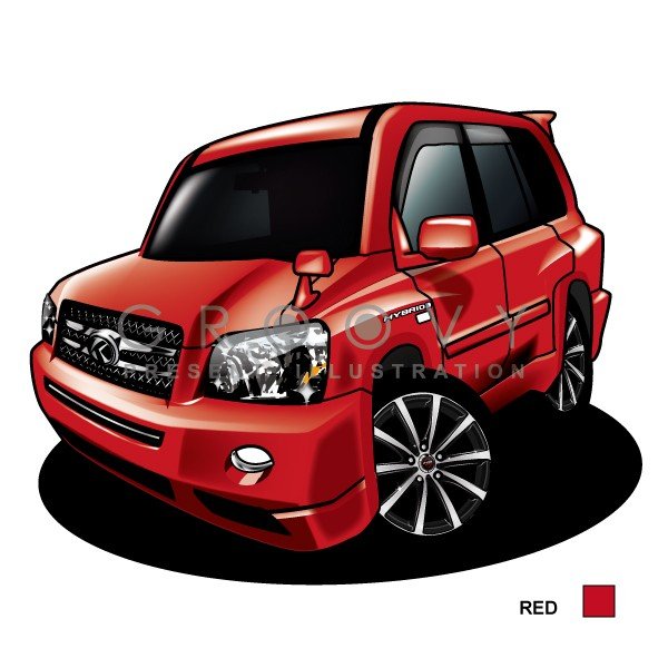 楽天市場】車好き プレゼント トヨタ クルーガー 車 イラスト 2L版