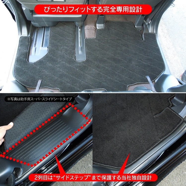 良質な-フロアマット N-BOX JF3・JF4 H29/09•～ 助•手席スーパー