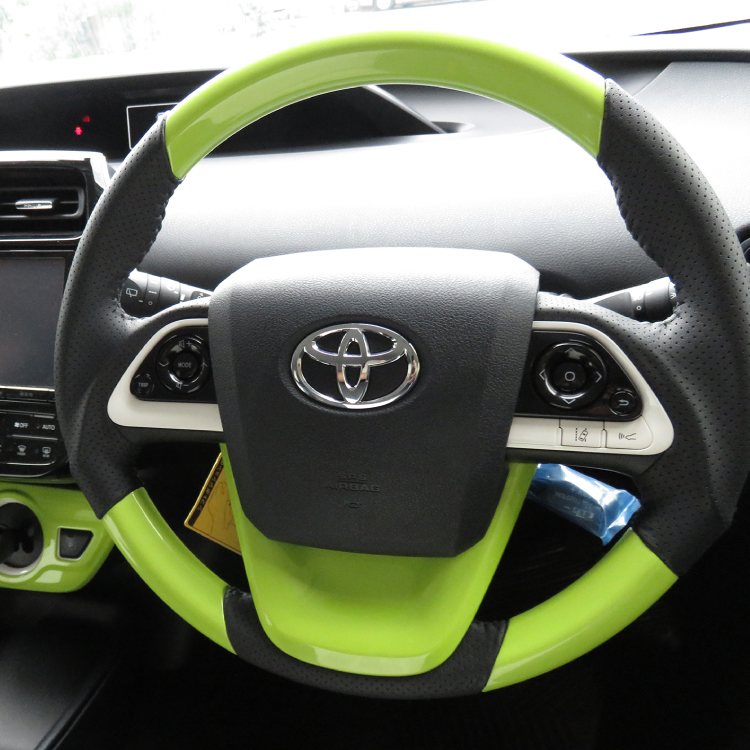 Prius 50 System Parts Steering Sports Type Interior Accessories Interior Parts Custom Parts Dress Up Parts Sp Grip Steering Wheel Punching Leather