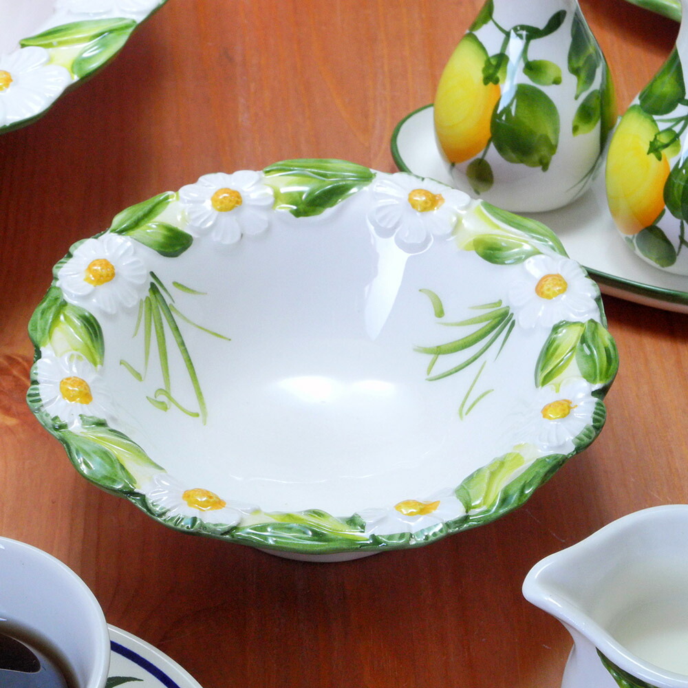 楽天市場】イタリア製 陶器 デザートボウル フルーツ柄 洋食器