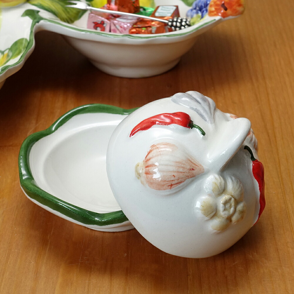 楽天市場】イタリア 洋食器 オリーブ専用 食器 12cm オリーブ柄 陶器製