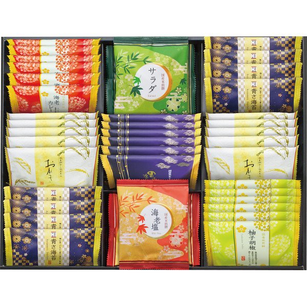SALE特価【春ギフト】金澤兼六製菓　おいしさいろいろ RGN-50R＿あられ　おかき　米菓　和菓子　箱菓子　海苔　乾物　内祝い　お祝い　お返し