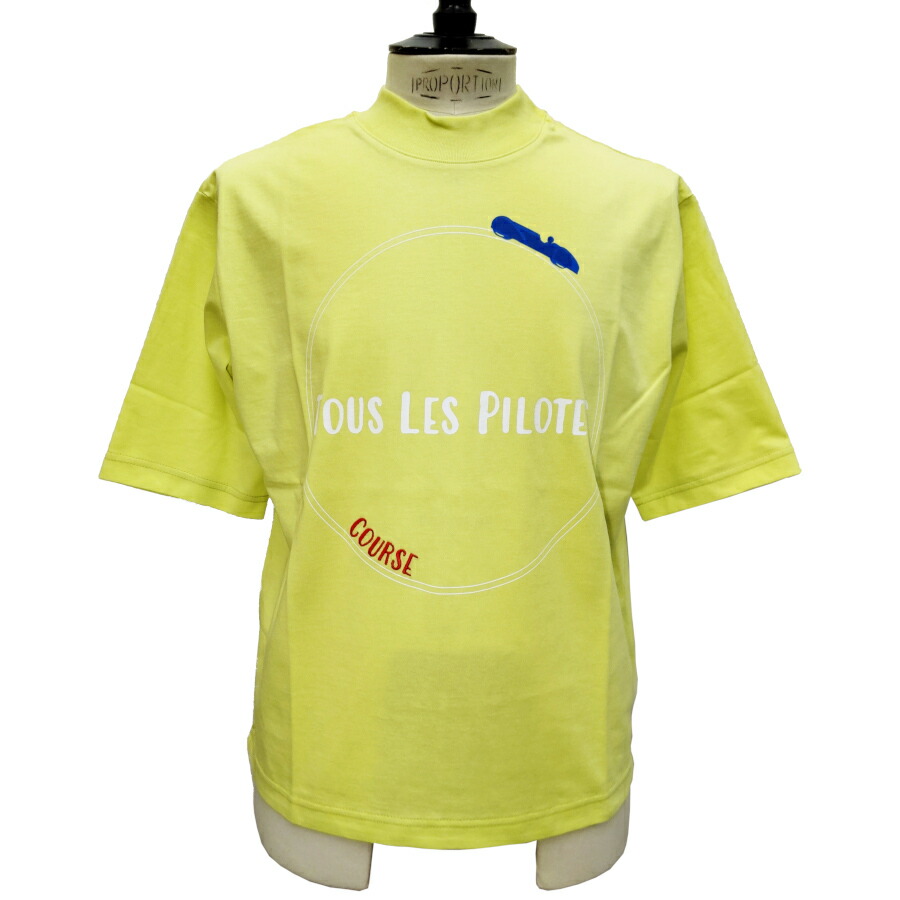 COURSE（コース） Tシャツ 半袖 メンズ CR412002-20 イエロー コットン