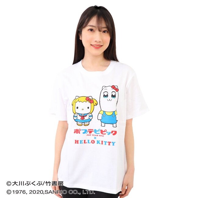 楽天市場 サンリオ ポプテピピック 長袖 Tシャツ メンズ レディース M L Ll ホワイト ブラック Charabasket キャラバス