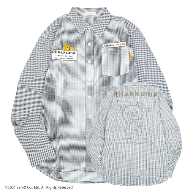 楽天市場 リラックマ ギンガムチェック 綿シャツ 年間を通して着れるコットン製 長袖シャツです メンズ レディース 男女兼用 リンクコーデ ペアルック 色違いコーデ 夫婦 友達 親子 綿１００ コットン Cotton Charabasket キャラバス