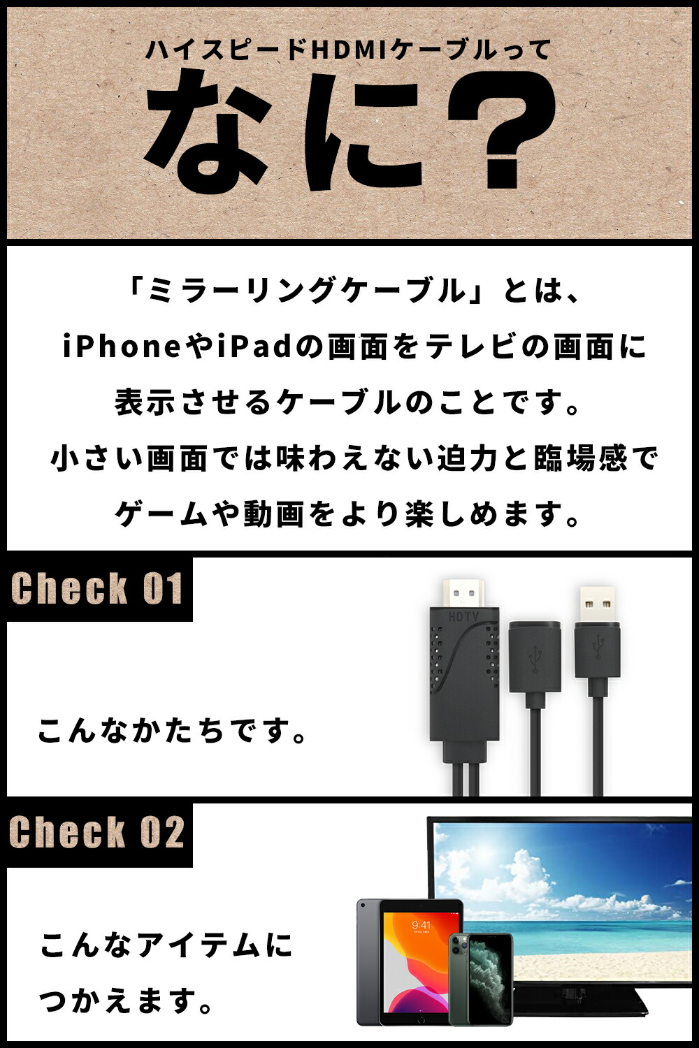 楽天市場 Hdmiケーブル Iphone Hdmi 変換ケーブル ミラーリングケーブル Hdtv ミラーリング Ipad Apple アップル テレビ モニター Iphone Hdmi 変換ケーブル Hdmiケーブル Ipad ライトニング 変換アダプタ 放熱 Ipod Lightning ミラーリング ポイント消化 送料無料