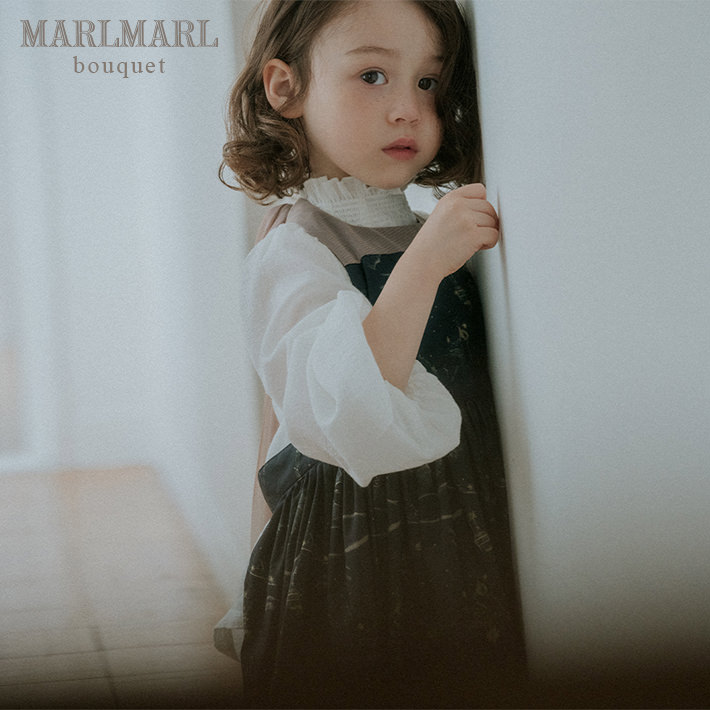 マールマール お食事エプロン ブーケ MARLMARL 出産祝い 女の子 キッズサイズ bouquet 新生児 お祝い プレゼント ギフト パーティ 前掛け オシャレ かわいい 【ラッピング・送料無料】