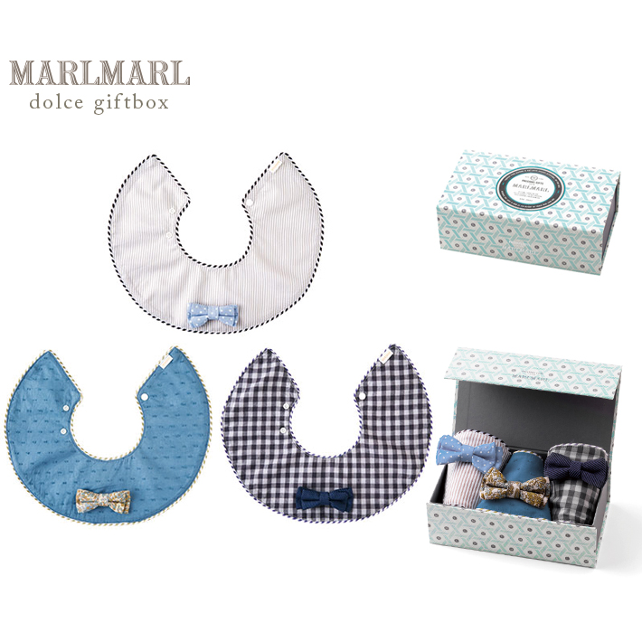 新品 マールマール スタイ Marlmarl よだれかけ Dolce ドルチェ 3bibs For Boys ギフトボックス 3枚セット ベビー 赤ちゃん ビブ 新生児 前掛け プレゼント 贈り物 Gift 出産祝い 男の子 ブランド オシャレ かわいい ラッピング 最新情報 Www