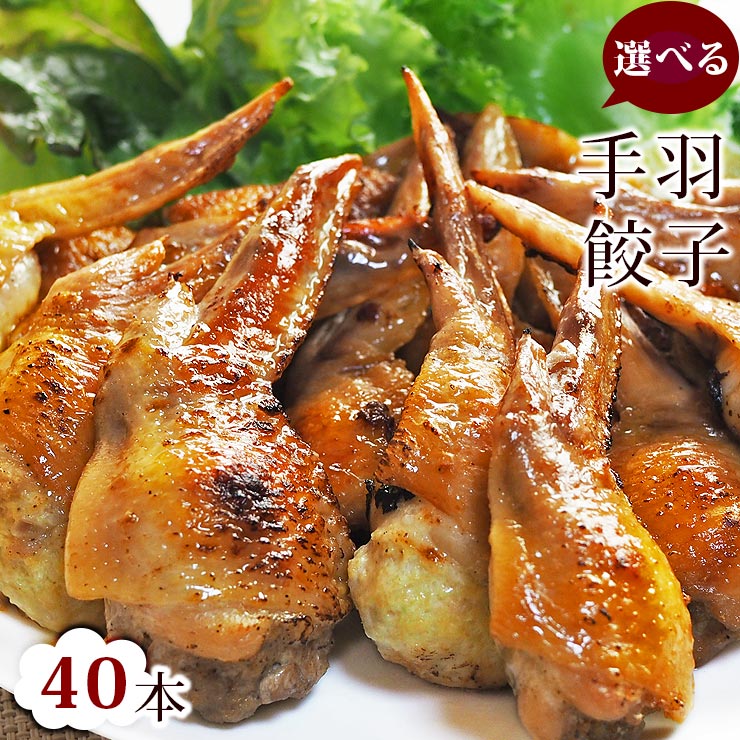 【 送料無料 】 手羽餃子 お徳用 40本セット （5本入×8袋） 贈り物 ギフト 手羽先餃子 肉餃子 バーベキュー BBQ bbq 焼き鳥 焼鳥 やきとり ヤキトリ 焼肉 晩酌 おつまみ 酒の肴 父の日 プレゼント 食べ物 惣菜 冷凍
