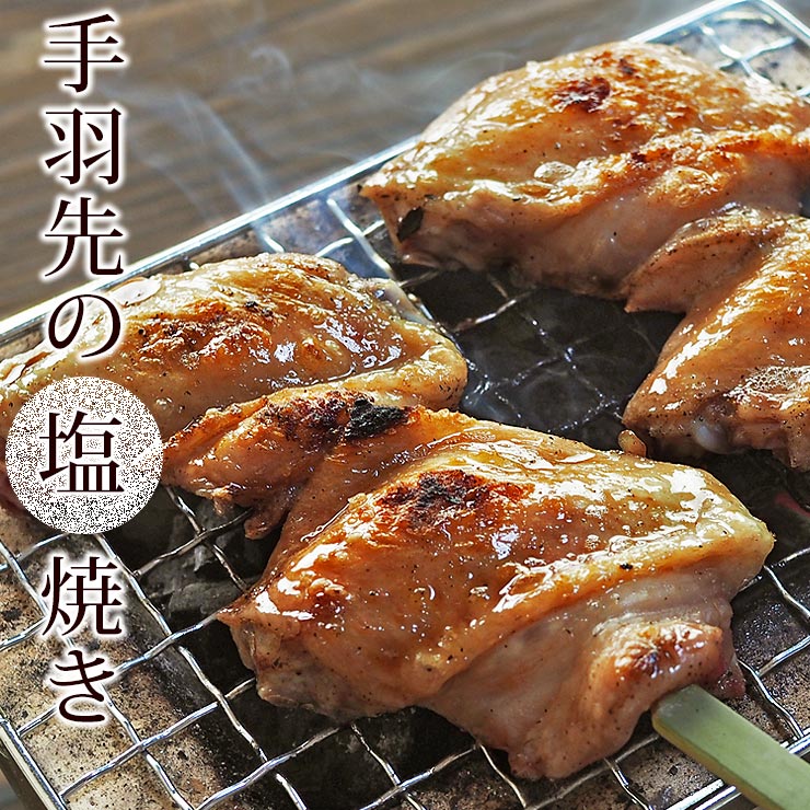 焼き鳥 国産 手羽先 いかだ串 塩 3本 BBQ バーベキュー 焼鳥 惣菜 おつまみ 家飲み 肉 グリル ギフト 生 チルド 【誠実】