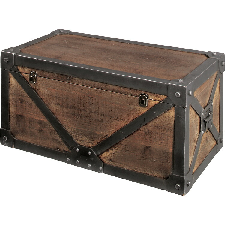 楽天市場 トランクm Karl カール 収納箱 小型ケース 西海岸 インテリア 雑貨 西海岸風 家具 532p16jul16 地球家具