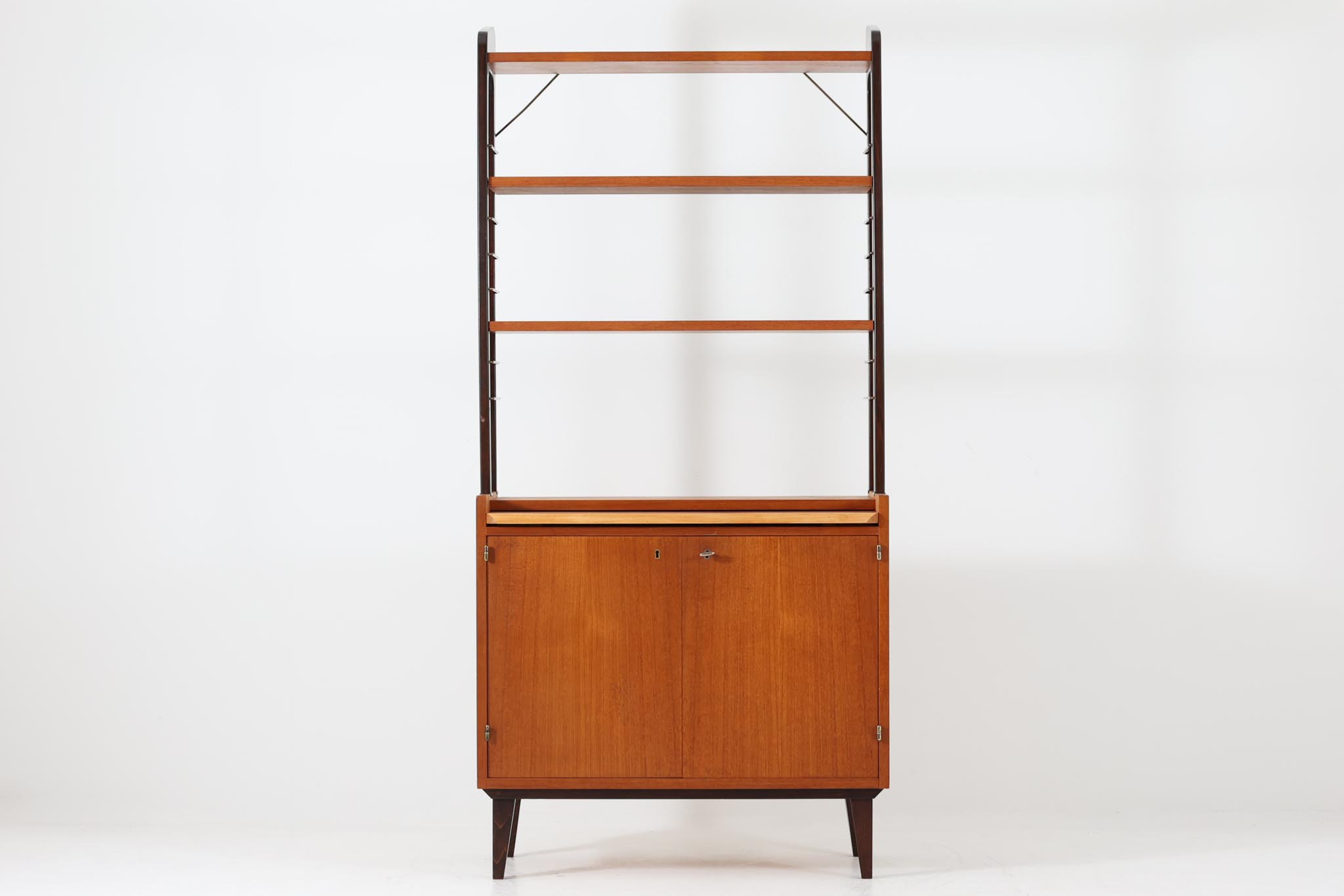 引取り歓迎★チーク材コーナーキャビネット 収納棚 壁面 家具 ビンテージ 引取り歓迎☆チーク材コーナーキャビネット 収納棚 壁面 家具 ビンテージ