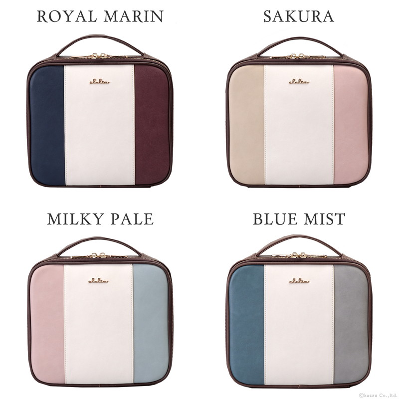 メイクボックス コスメボックス バニティポーチ 鏡付き 大容量 ブランド 持ち運び 仕切り 化粧ボックス メイクポーチ ミラー 化粧品 コスメ アクセサリー Clelia クレリア Riberte リベルテ トリコロール おしゃれ かわいい キャリーオン Cl ギフト プレゼント Sp12