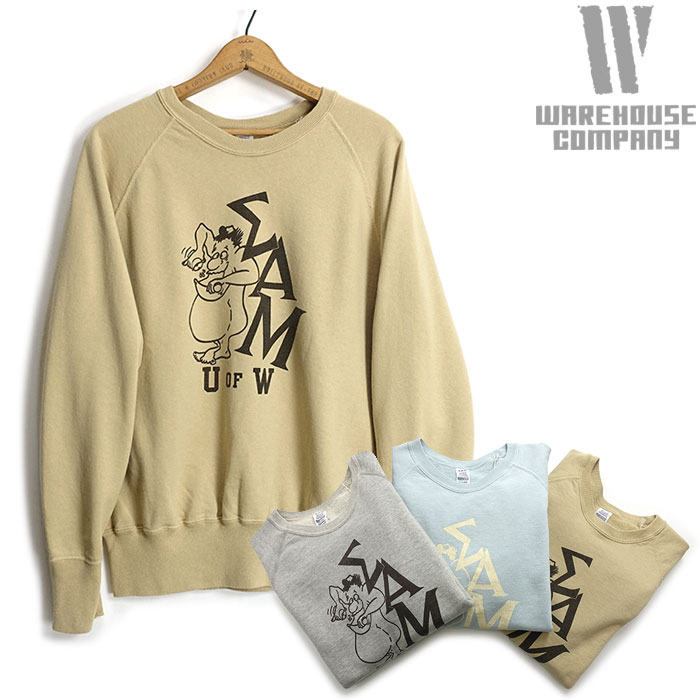 楽天市場】ウェアハウス WAREHOUSE クルーネック スウェット 461 FADED