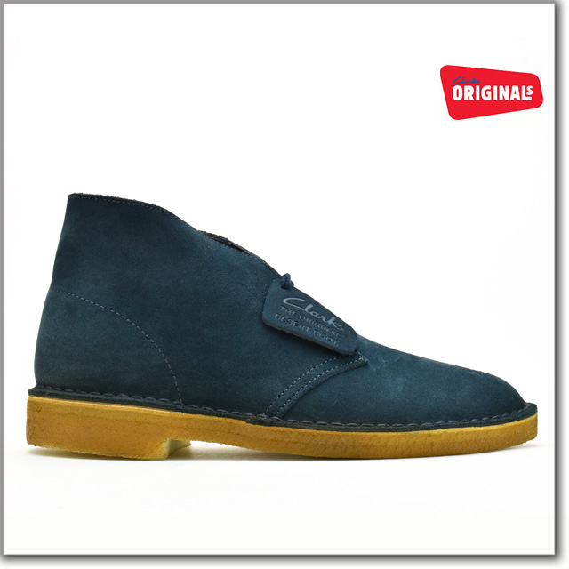 clarks desert boot midnight blue