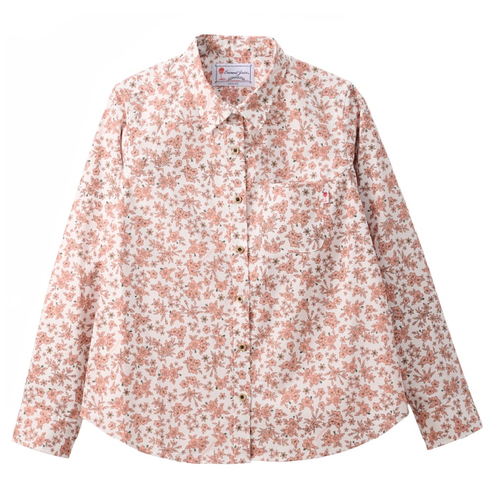 かりゆし御召しもの レディースレギュラーシャツ 全2色 OFF ORANGE/JL0504537