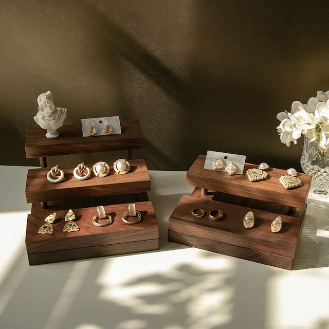 選べる4サイズ】ディスプレイラック 卓上 おしゃれ 天然木 小型