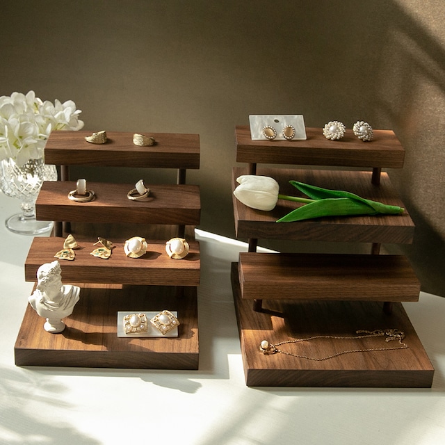 選べる4サイズ】ディスプレイラック 卓上 おしゃれ 天然木 小型