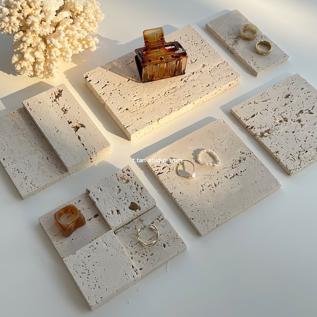 楽天市場】【天然石立体ブロック/トラバーチンブロック】立体 タイル