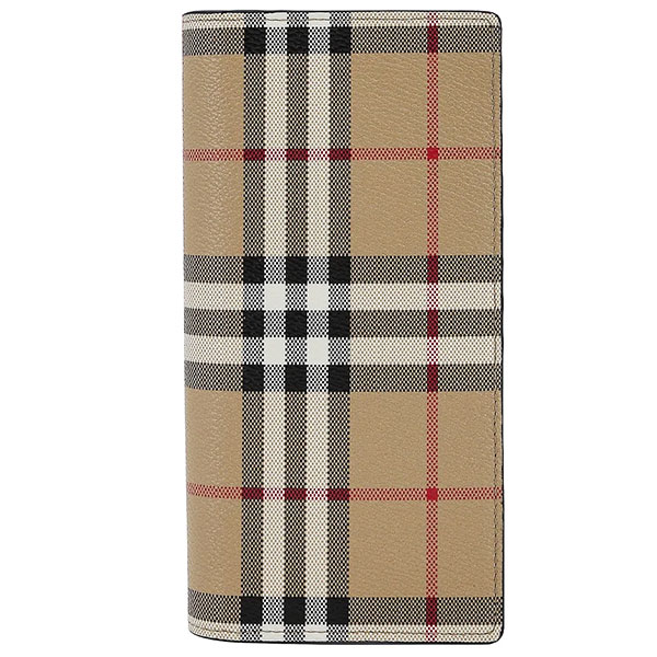 バーバリー 英国の首都 Burberry 紙入れ メンズ 長紙入れ 二つ折り 照合のしるし柄 【貨物輸送無料】 ブランド名 バーバリー置き目品売りわたす店 直営逃げ口店より直インポート