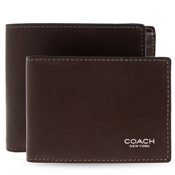 コーチ職 COACH 札入れ メンズ 二つ折り札入れ 定期入れ 通行手形入れもの ID入れもの 歌留多入れもの 取りはずし能力のある通行手形入れもの付き添い人 なめし革 【貨物輸送無料】 ブランド名 コーチ職置き目品売りわたす店 直営逃げ路店より直インポート メンズ財布-財布・ケース