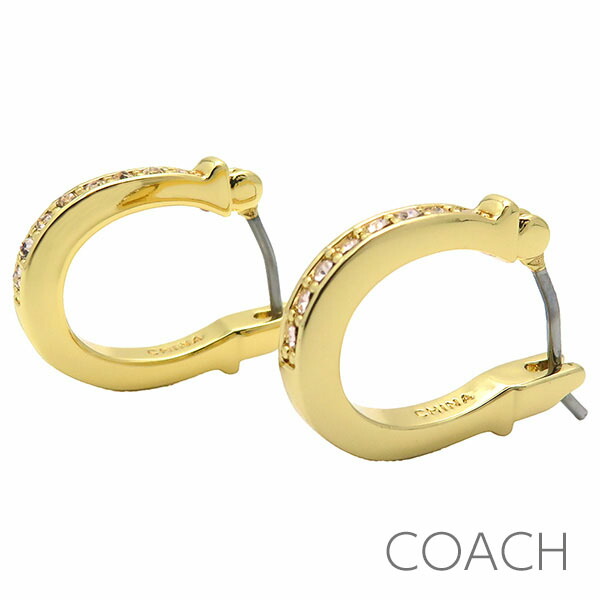 母の日無料ラッピング！ コーチ COACH ピアス レディース イヤリング フープピアス アクセサリー ジュエリー フープ型 シグネチャー 【送料無料（ネコポス メール便）】 ブランド コーチ正規品販売店 直営アウトレット店より直輸入