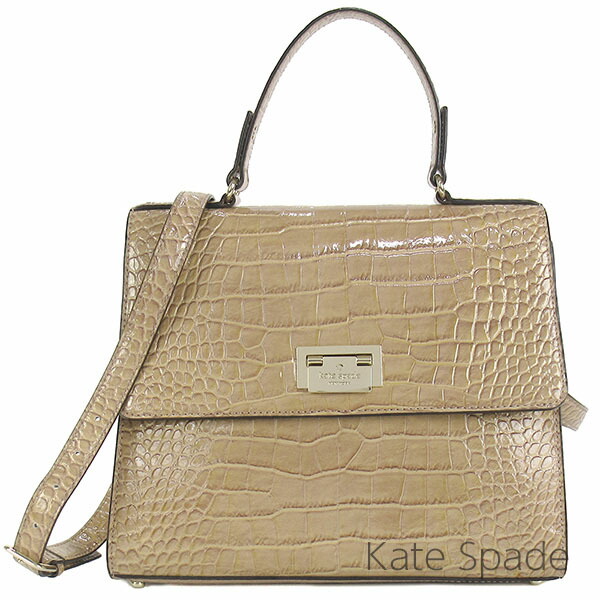 訳アリ!超お買い得! ケイトスペード kate spade バッグ レディース ハンドバッグ 2Way クロコ調 パテントレザー 斜めがけ可能 かばん 鞄 【送料無料】 ブランド ケイトスペード正規品販売店 直営アウトレット店より直輸入|ブランドバッグ専門店COCO STYLE