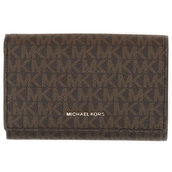 マイケル マイケル教科課程 MICHAEL Michael Kors 紙入れ レディース 二つ折り紙入れ MK柄 ロゴタイプ 名書き 【貨物輸送無料】 ブランド名 マイケル教科課程定まり品売りわたす店 直営逃げ道店より直インポート