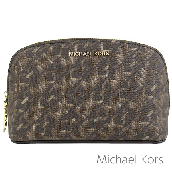 母の日無料ラッピング！ マイケル マイケルコース MICHAEL Michael Kors 化粧ポーチ レディース コスメポーチ ポーチ コスメティックケース MK柄 モノグラム シグネチャー 【送料無料】 ブランド マイケルコース正規品販売店 直営アウトレット店より直輸入
