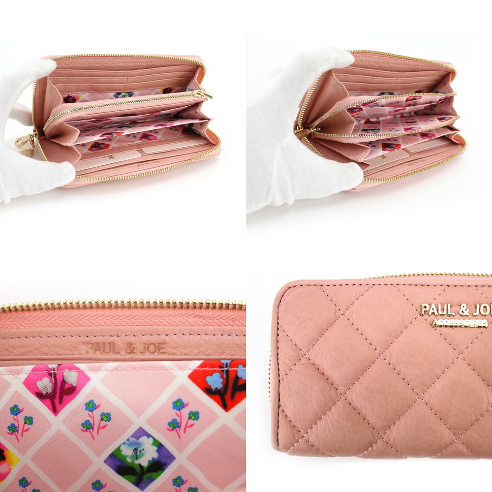 Paul Joe Accessoires ポール ジョーアクセソワ ラウンド長財布 Flower Check Pja W151 レディース サイフ 財布 ブランド ポールアンドジョー 贈り物 プレゼント 一粒万倍日 天赦日 Siteleco Fr