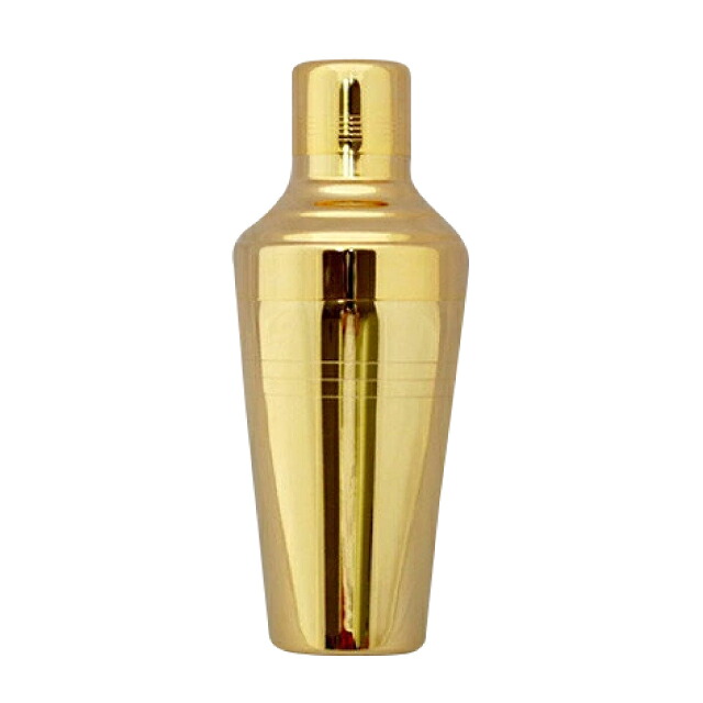 ユキワ UK バロン カクテルシェーカー B 410ml 金メッキ(G-BARONSHAKER-B)YUKIWA バー用品 ギフト|ANNON キッチン・業務用食器