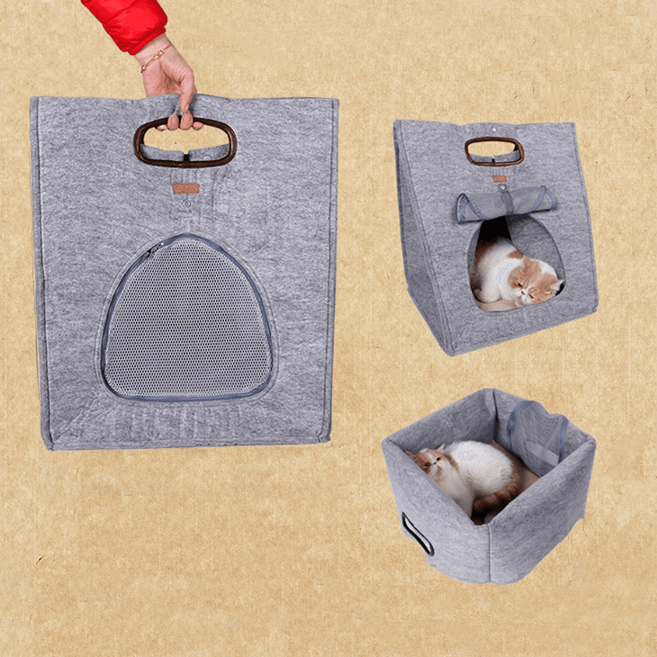 送料無料 多機能 手提げ 猫ハウス 猫用品 ねこハウス キャットハウス キャットベッド キャットキャリー 猫キャリーバック ペット用キャリーバッグ ペットキャリーバック ペットハウス 猫ベット ネコベッド ペットベッド ペット用ベッド シンプル おしゃれ かわいい ペット